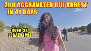 Bodycam DUI Arrest - Drunk 25-Year-Old Gets 2nd Aggravated DUI Arrest in 41 Days