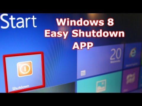 Video: Paano Lumikha Ng Isang Shutdown Shortcut Para Sa Windows 8