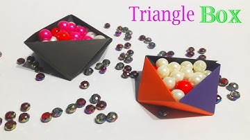 DIY Triangle Box | Easy paper craft | DIY organizer | Easy origami | Baby Craft