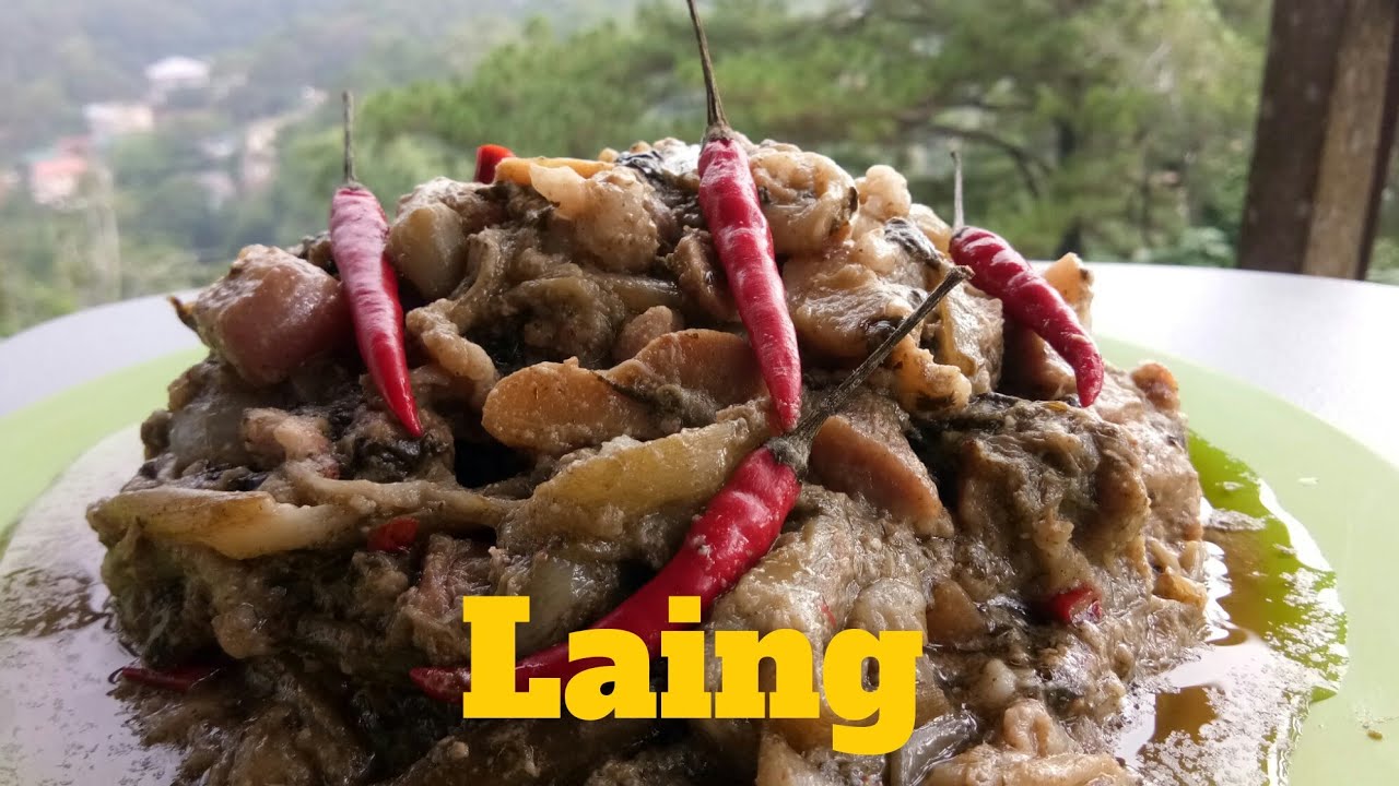 How to Cook Ginataang Laing (Gabi)   Laing Panlasang Pinoy