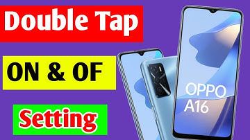 Oppo A16 double tap screen on of setting | Oppo A16 me double tap screen on of setting on kaise kare