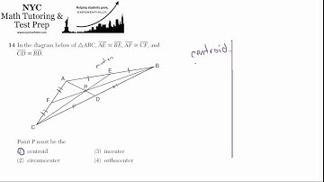 Geometry Regents June2012 #14 - Centroid