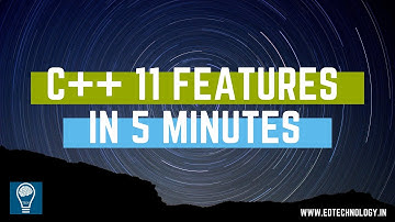 Learn C++ 11 features in 5 Minutes | C/C++ Lectures