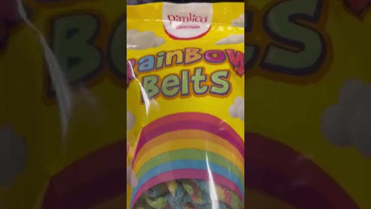ASMR MOST SATISYING RAINBOW BELTS GUMMY 