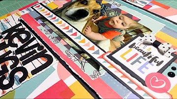 Scrapbooking Process Video #235 "Kevin Hugs"