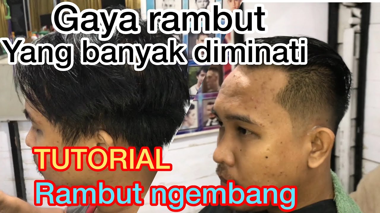  RAMBUT  NGEMBANG mau potong rambut  model  apa  ya TUTORIAL 