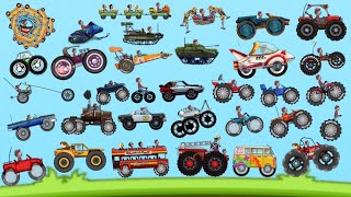 MEGA TIRE Booster Tial on All Vehicles in Countryside/ Hill Climb Racing screenshot 3