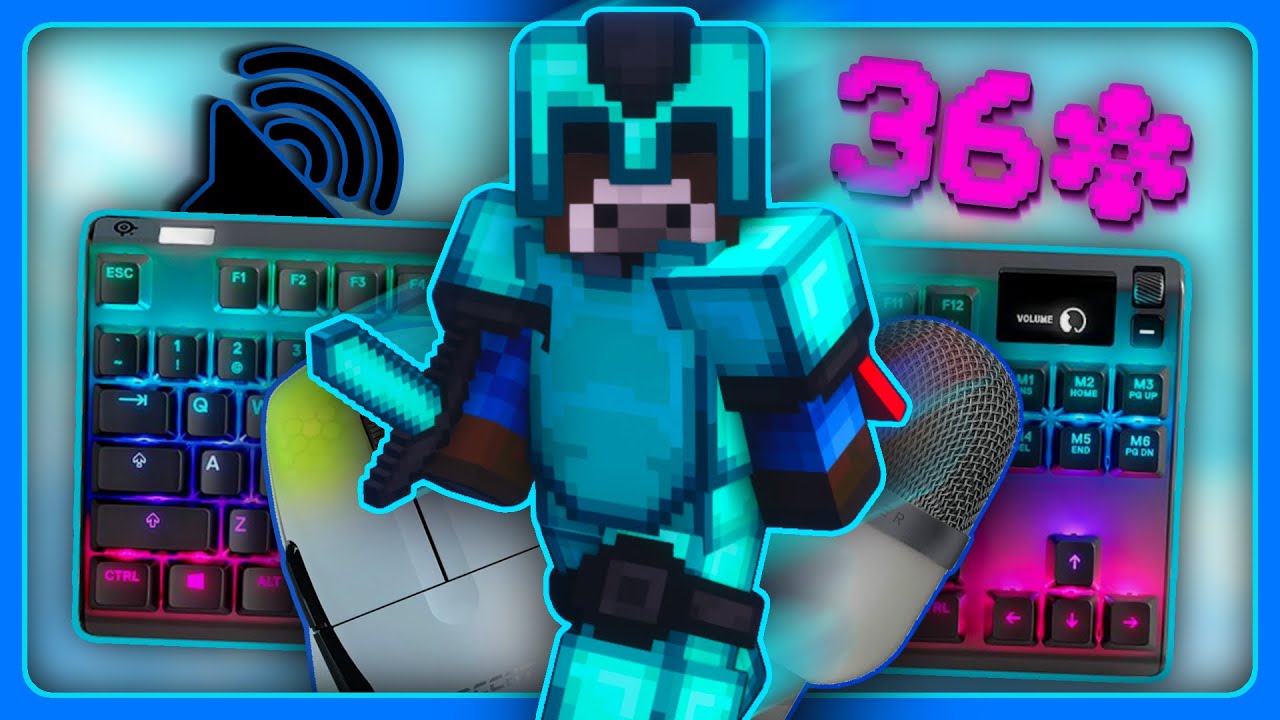 [240 FPS] Keyboard + Mouse Sounds ASMR | Hypixel Skywars