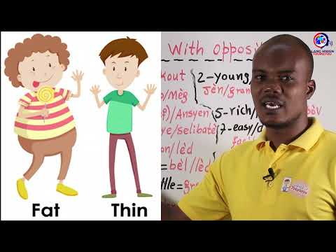 kontan aprann 12 Adjektif ak Opoze yo an anglè | Master 12 important adjectives in english