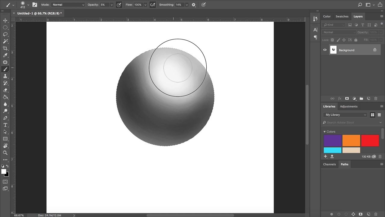Creating Sphere Photoshop Value - YouTube