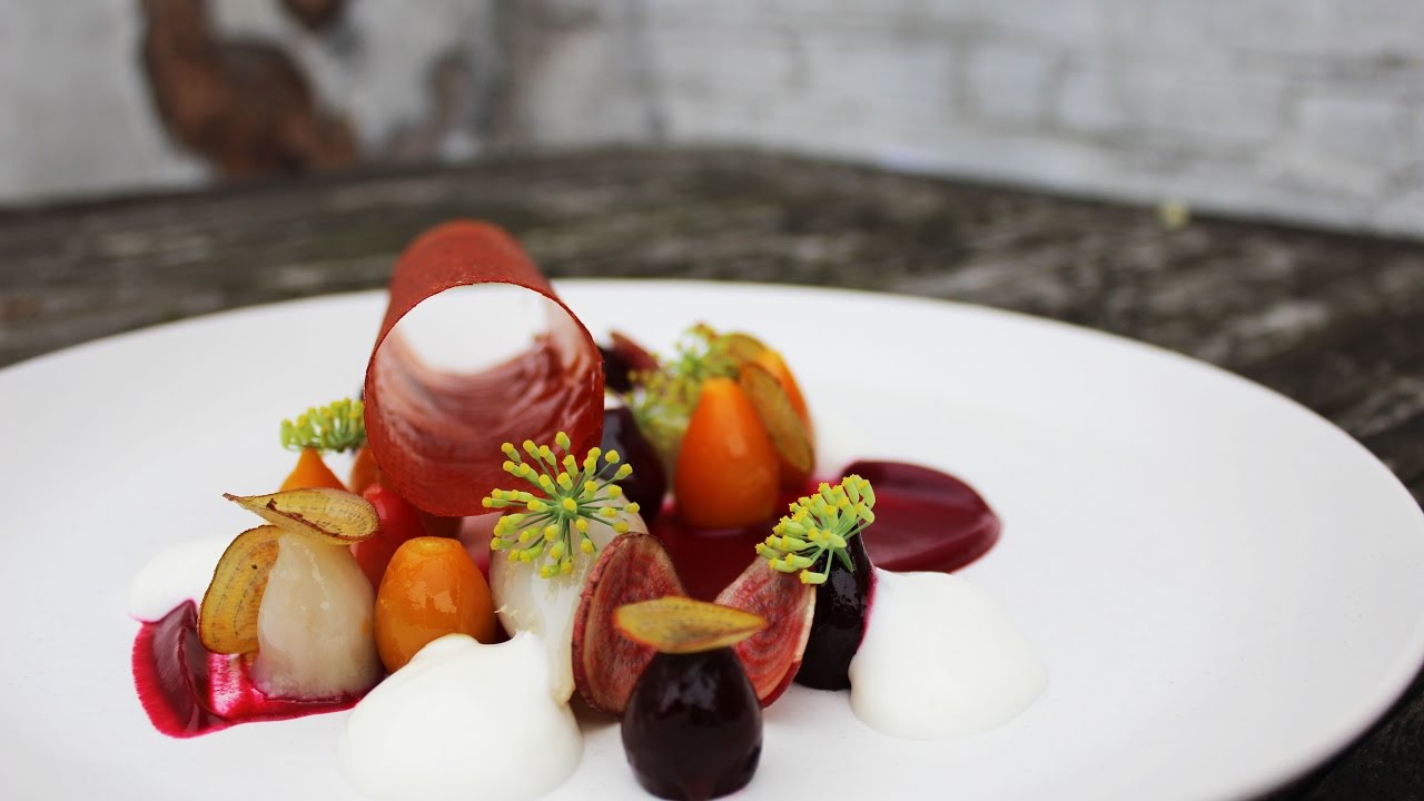 Plating Food #26 | Beetroot and Goat Cheese | - YouTube