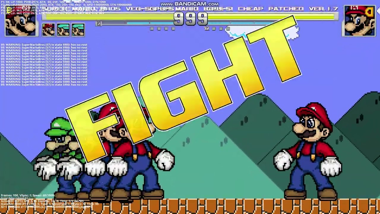 Super Mario Bros ver 1.2(x2) and 63(x2) vs D-Super Mario ver 1.7