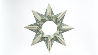 Easy MONEY STAR | Modular Dollar Origami | Tutorial DIY by NProkuda