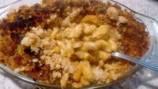 Baked Macaroni and Cheese with Ritz Cracker Topping ~ Using Homemade Vegan Dairy Foods in Recipes