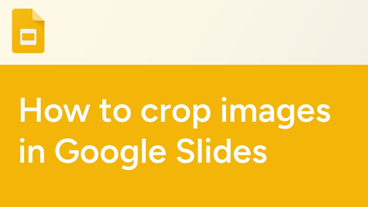 How to crop images in Google Slides