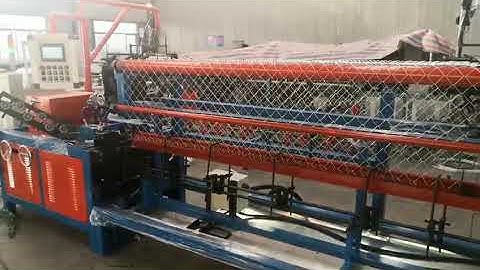 new type Fully automatic chain link fence machine with PLC and servo motor