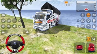 Truk Oleng Canter Narik Muatan Berangkat Dari Pantai l Mod Bus Simulator Indonesia