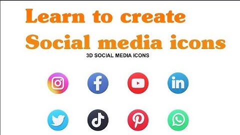 How to Create SOCIAL MEDIA ICONS || Social Media icons in Adobe illustrator