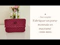 DIY : Tutoriel pour fabriquer un porte-monnaie en macramé à cordes facile