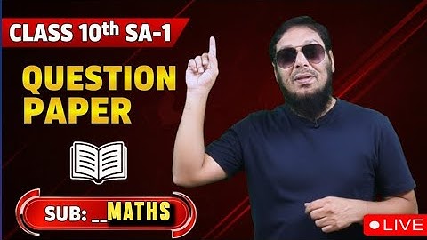 10th Class SA-1 | MATHS QUESTION PAPER | Aysa hee PAPER 📜 will come..! | Don