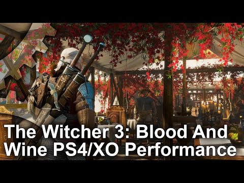 The Witcher 3: Blood And Wine PS4 vs Xbox One Gameplay Frame-Rate Test