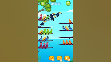 #gameshorts Bird sort color puzzle (Mobile Gameplay)