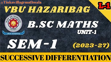 VBU SEM-1 Successive Differentiation,EX - 4A (question no -1)(fully solutions Lalji Prasad Book ).