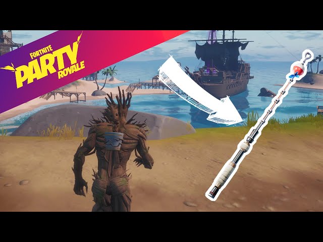 How to find a Fishing Pole in Fortnite Party Royale!! 