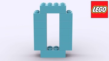 How to build letter O with Classic Lego bricks