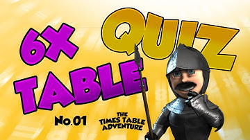 6X TIMES TABLE QUIZ No.01 ¦ Times Table Adventure