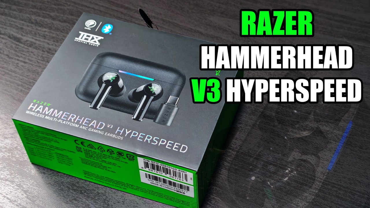 UNBOXING - RAZER HAMMERHEAD V3 HYPERSPEED - YouTube