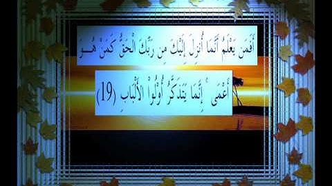 القرآن الكريم سورة الرعد الأية 19 قراءة السديس.wmv