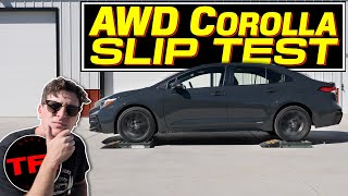 The 2023 Toyota Corolla Offers AWD for the First Time! But Can It Pass the TFL Slip Test?