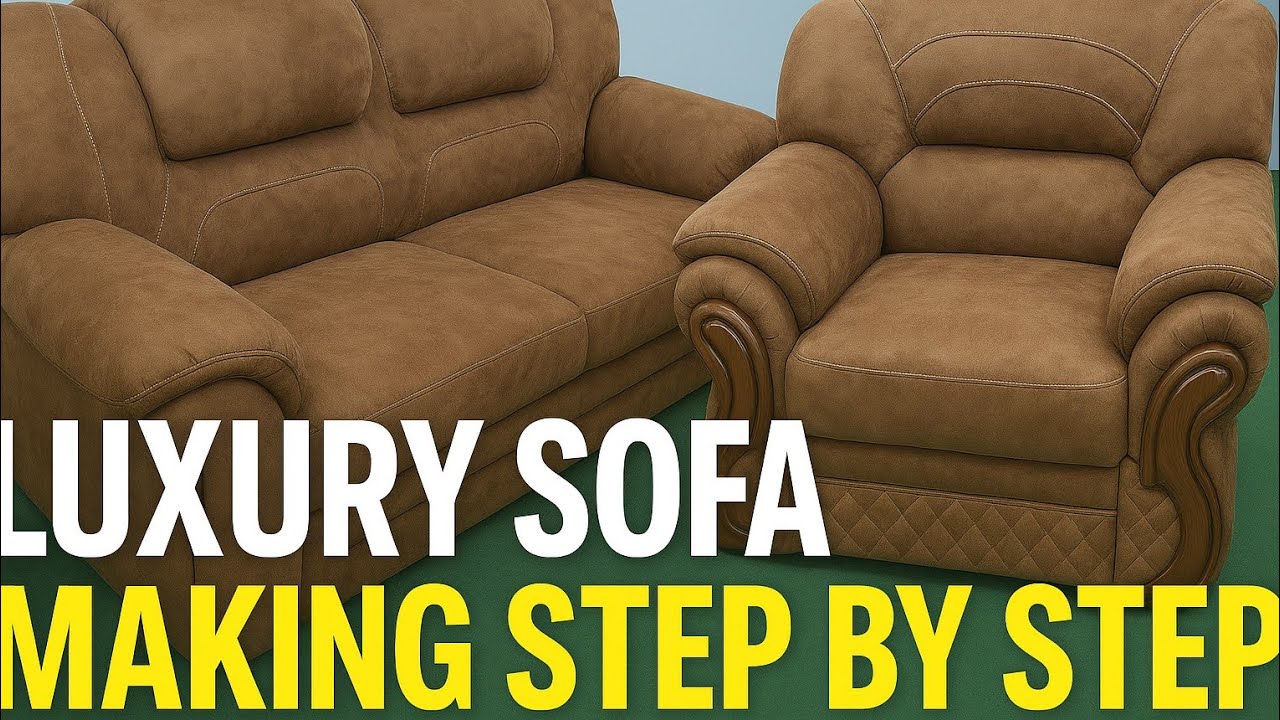 How to Build a Luxury Sofa at Home | Upholstered Sofa Making Step by ...