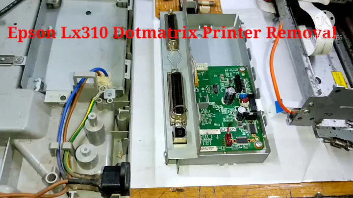 Epson Lx310 how to open and disassemble dotmatrix printer