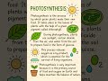 essay on photosynthesis / short note about photosynthesis / points about photosynthesis