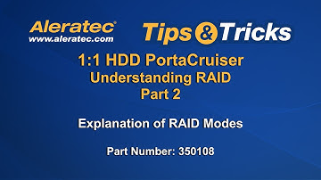 How To Differentiate RAID Modes - Aleratec Tips & Tricks 1:1 HDD PortaCruiser 350108 Part 2