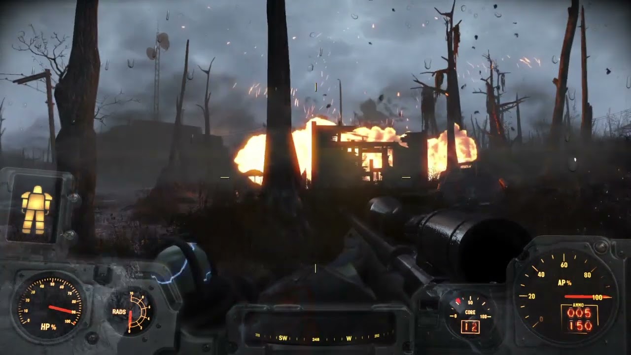 Fallout 4 Moonshine shack explosion