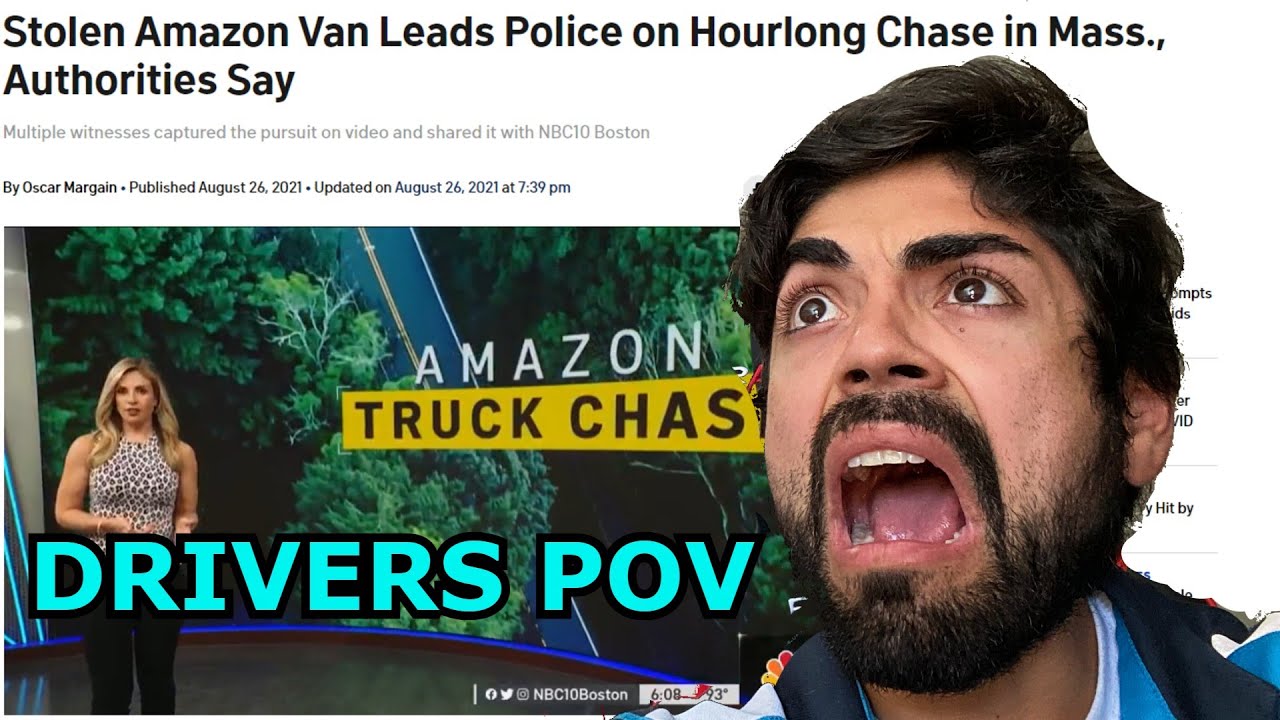 AMAZON DELIVERY DRIVER LEADS POLICE ON WILD CHASE (DRIVERS POV) - YouTube