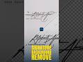Signature Background Remove in Photoshop #Shorts #Adobe_Photoshop #Photoshop_trick_Tips