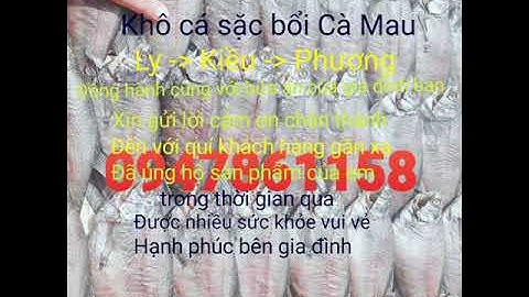 Khô cá sặc bổi Cà Mau