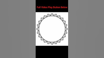 Modern Circle Shape Border Design in Corel DRAW