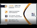 visiting card illustration Using illustrator