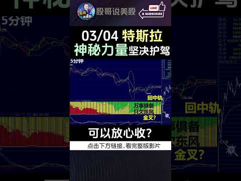 【特斯拉有神秘力量坚决护驾，可以放心收？】#特斯拉#特斯拉股票 #美股 #股哥说美股 #tesla #马斯克 #美股复盘