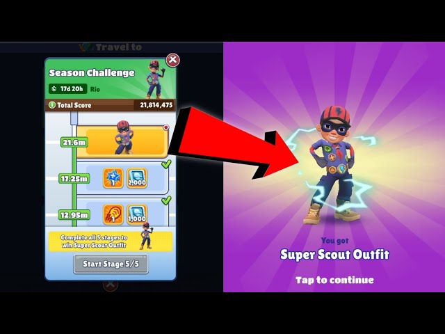 Subway Surfers Rio Brazil - All 5 Stages Completed Fernando Super Scout -  All Characters Unlocked 