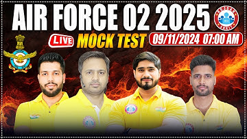 Air Force 02 2025 | Airforce X & Y Group Live Mock Test | Mock Test Solution By RWA