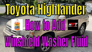 How to Add Rain X to your Car Window Washer Fluid Reservoir Additive 