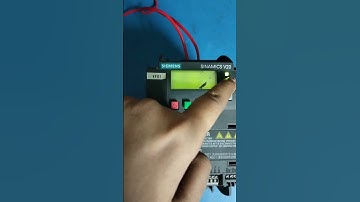 Sinamics V20 operating via keypad #shortvideo #electronic #shorts