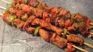 brochettes de viande aux légumes,,بروشيت اللحم بخلطة سرية رائعة وطريقة طهي أروع