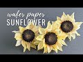 How to make Wafer Paper Sunflower | Anna Astashkina